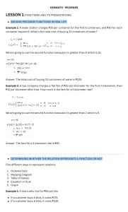 GenMath Reviewer: Functions and Presentations