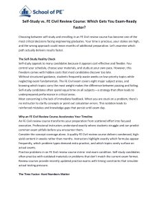 FE Civil Exam Prep: Self-Study vs. Review Course