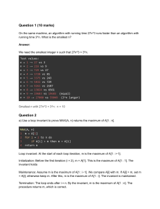 Algorithms Exam Questions and Solutions