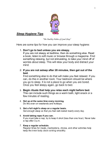 Sleep Hygiene Tips: Healthy Sleep Habits Guide