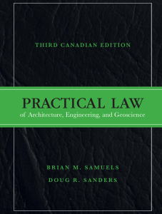 Practical Law for Architects & Engineers