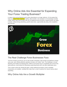 Why Online Ads Are Essential for Forex Trading Business Growth