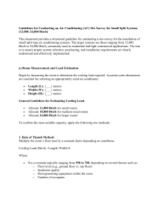 AC Site Survey Guidelines: Small Split Systems (12,000-24,000 Btu/h)
