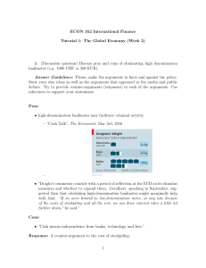 International Finance Tutorial: Global Economy, Banknotes & Digital Currency