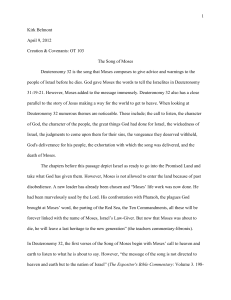 The Song of Moses: Deuteronomy 32 Analysis & Theological Themes