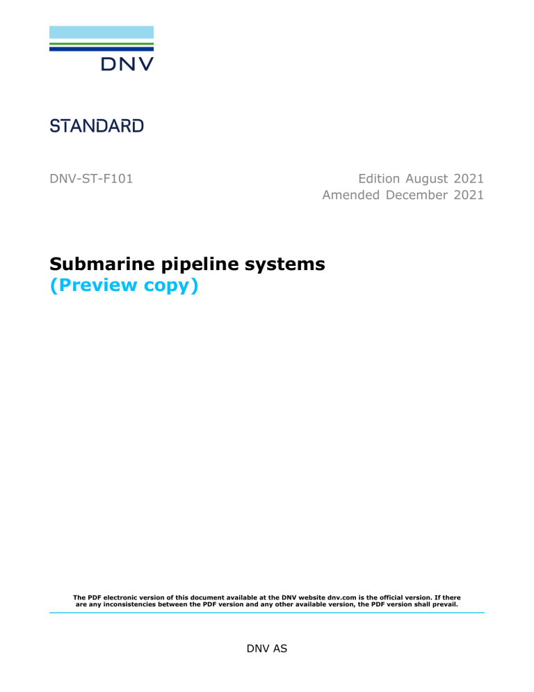 DNV pipeline