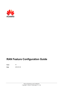 RAN Feature Configuration Guide - Huawei (2010) | Telecommunications