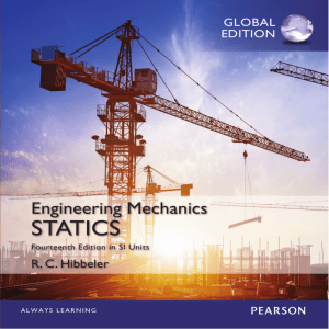 Engineering Mechanics Statics: Fourteenth Edition in SI Units by Hibbeler