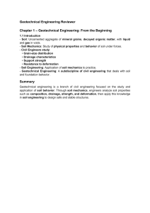 Geotechnical Engineering Reviewer: Chapter 1 - Soil Mechanics Basics