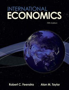 International Economics | Feenstra & Taylor | Fifth Edition Textbook