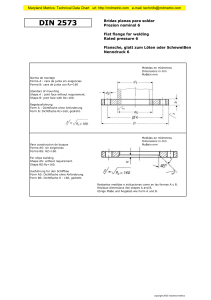 DIN 2573/2576 Flat Flange Technical Data Sheet