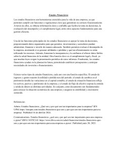 Estados Financieros: Importancia y Tipos