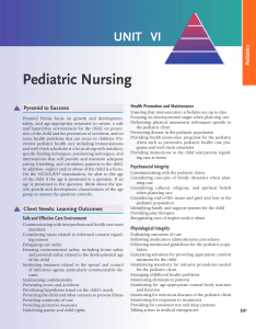 Pediatric Nursing: Integumentary Problems & Care