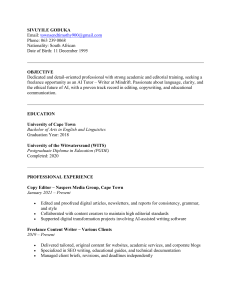 SIVUYILE GODUKA - AI Tutor Writer Resume