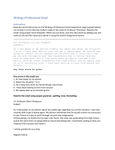 Professional Email Writing Assignment: Etiquette & Grammar