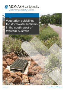 Biofilter Vegetation Guidelines: Western Australia