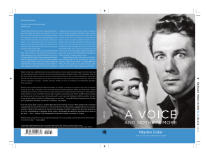 A Voice and Nothing More: Philosophy of the Voice