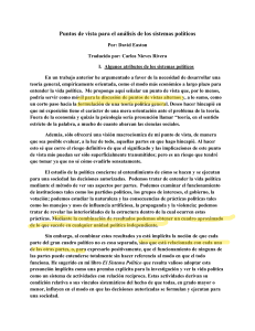 Análisis de Sistemas Políticos: Puntos de Vista de David Easton