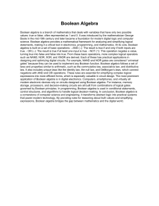 Boolean Algebra Explained: Logic, Operations, and Applications