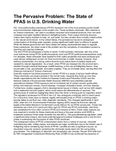 PFAS Contamination in US Drinking Water: A Comprehensive Report