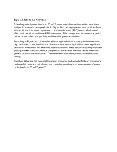 Patent Protection Extension: Economic & Social Effects