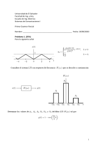 Examen Sistemas de Comunicaciones I - Universidad de El Salvador