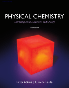 Physical Chemistry by Atkins & de Paula 10th Ed