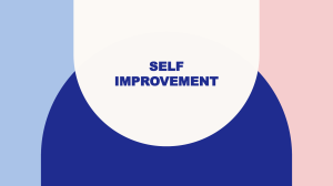 Self-Improvement: Effective Communication Presentation