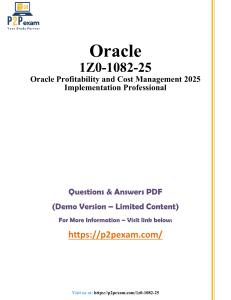 Oracle 1Z0-1082-25 Exam Questions & Answers (Demo)