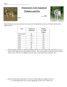 Trigonometry Assignment: Predators & Prey Population Modeling