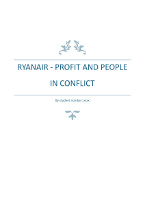 Ryanair Business Model: Profit, People, and Labor Conflict Analysis