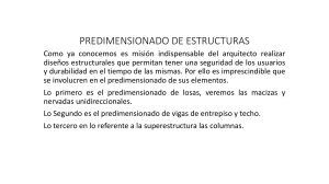PREDIMENSIONADO DE ESTRUCTURAS