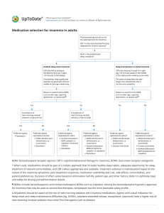 Insomnia Medication Selection for Adults: UpToDate Clinical Guideline