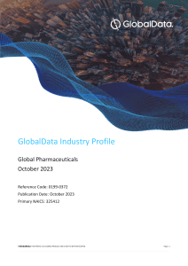Global Pharmaceuticals Industry Profile 2023: Market Analysis & Forecast