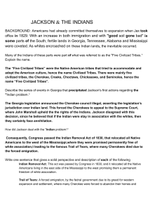 Jackson & The Indians: Indian Removal Act & Trail of Tears History