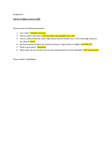 Assignment 1: Student Information