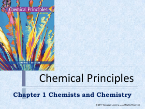 Chemists and Chemistry: Chapter 1 Presentation
