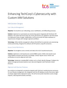 IAM Solutions for TechCorp: Cybersecurity Enhancement