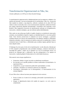 Transformaci&oacute;n Organizacional en Nike, Inc.