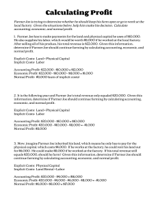 Calculating Profit: Accounting, Economic, Normal