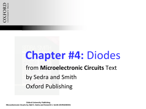 Diodes: Characteristics, Models & Applications in Microelectronic Circuits