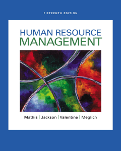 Human Resource Management, 15th Ed. | Mathis, Jackson, Valentine, Meglich