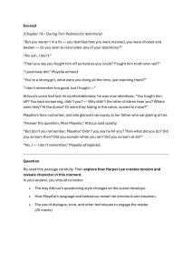 To Kill a Mockingbird: Atticus, Mayella, Tension & Character Analysis