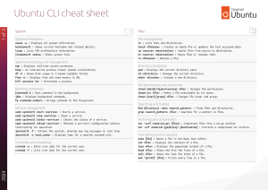 Ubuntu CLI Cheat Sheet