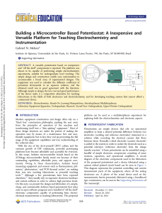 Building a Microcontroller Potentiostat for Teaching Electrochemistry