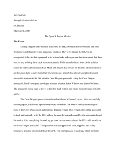 SpaceX Crew Dragon Rescue Mission: Technology & PICA-X Heat Shield