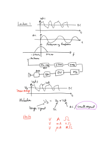 Anota&ccedil;&otilde;es de Aula: Amplificadores Operacionais e Processamento de Sinais