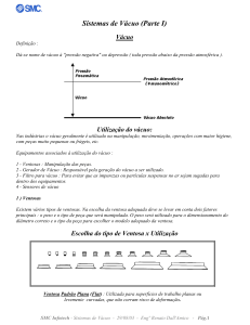 Sistemas de V&aacute;cuo (Parte I) - Manual T&eacute;cnico