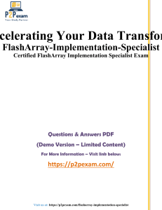 FlashArray Implementation Specialist Exam Questions & Answers