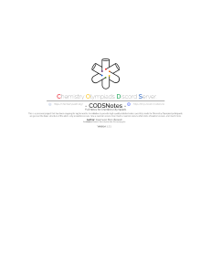 CODSNotes: Full Chemistry Olympiad Study Notes